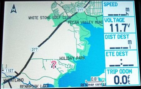 GPSmap 276C map screen