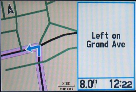 GPSmap 276C turn screen