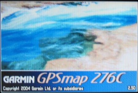 GPSmap 276C startup screen